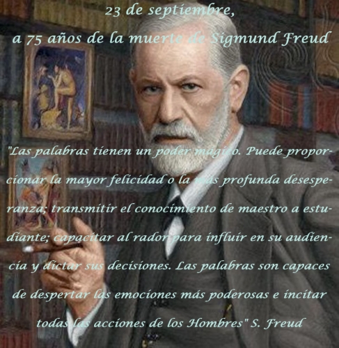 FRASES PSY: A los 75 años de la muerte de Sigmund Freud
