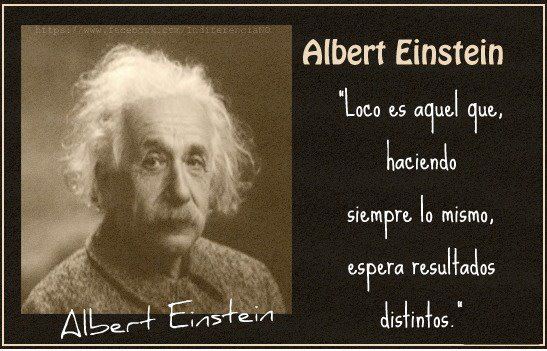 Frases Psi: Pensamientos de Einstein, Loco