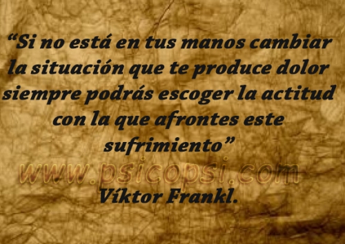 Frases Psy: Sufrimiento - V. Frankl