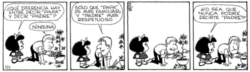 Humor Psy: "Padre" por Mafalda (Quino)