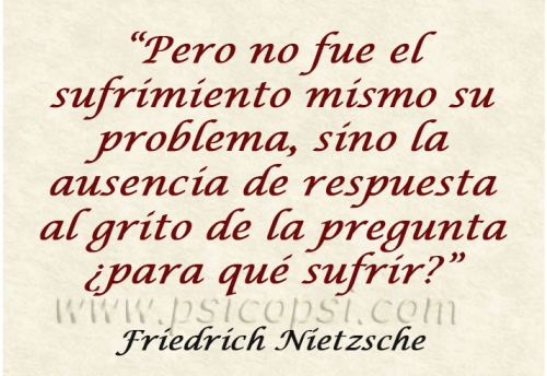 Frases Psy: F. Nietzsche (Sufrir)