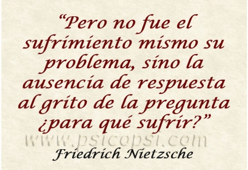 Psicoterapia y logoterapia - Nietzsche