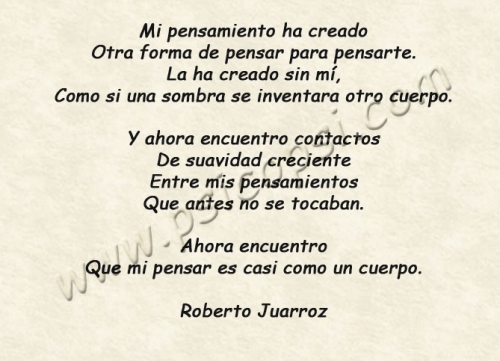 Frases Psy: Mi pensamiento... (R. Juarroz)