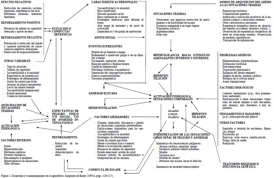 agorafobia y pánico, génesis y mantenimiento, figura 1