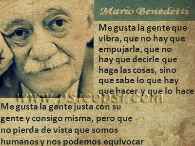 Poemas Psy: Me gusta la gente... (M. Benedetti)