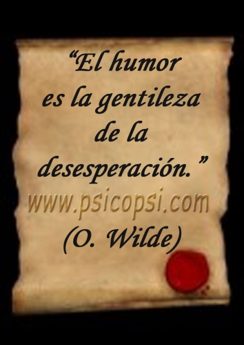 Frases Psy: El Humor (O. Wilde)