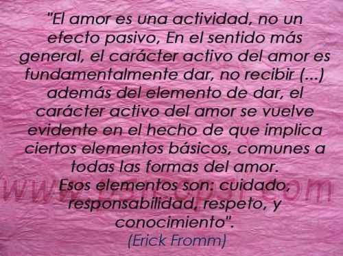 Frases Psy: El amor (Erick Fromm)