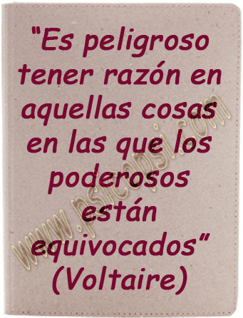 Frases Psy: Razón (Voltaire)