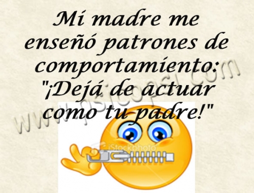 Humor Psy: mi madre me enseñó... patrones de comportamiento