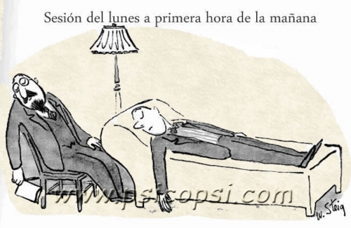 Humor psico: lunes psy. Primera sesión del lunes