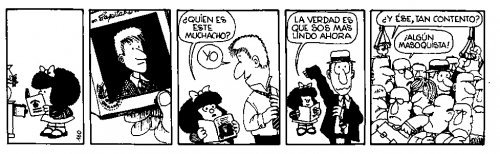 Humor psy: papá masoquista (Mafalda - Quino)