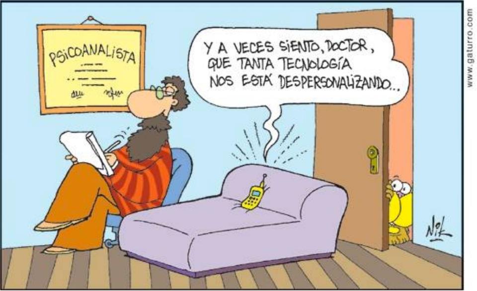 Humor, Psi, La tecnología y el diván, el teléfono