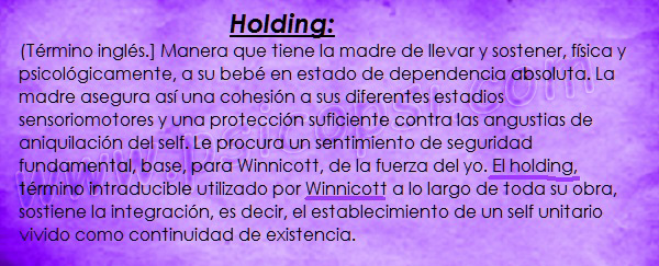 Frases Psy: Holding (Winnicot)