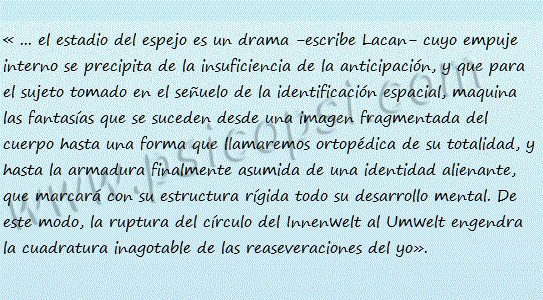 Frases Psi, Lacan, Estadio del Espejo