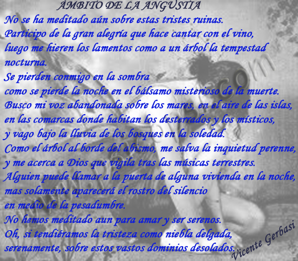 Poemas Psy: Ámbito de la Angustia (V. Gerbasi)