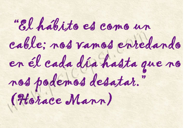 Frases Psy: El hábito (Horace Mann)