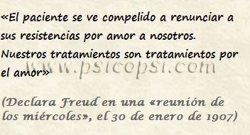 Frases psi, S. Freud, resistencias- tratamiento