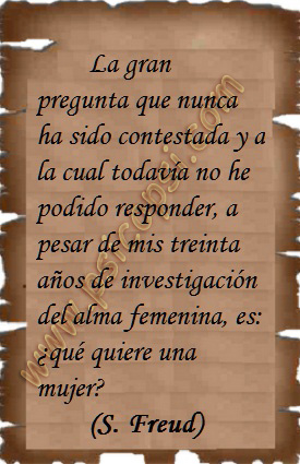 Frases Psy: El alma femenina (S. Freud)