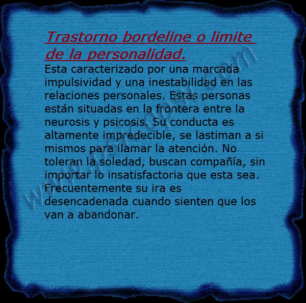 Frases Psy: Trastorno Bordeline