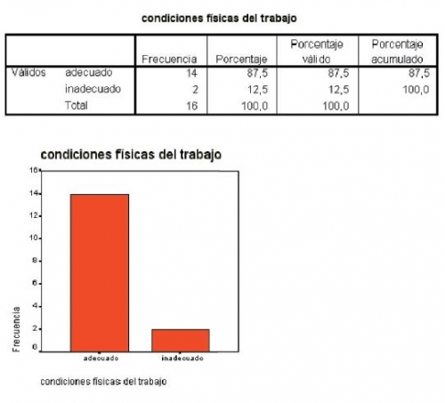 Formación del psicopedagogo: Condiciones físicas del trabajo