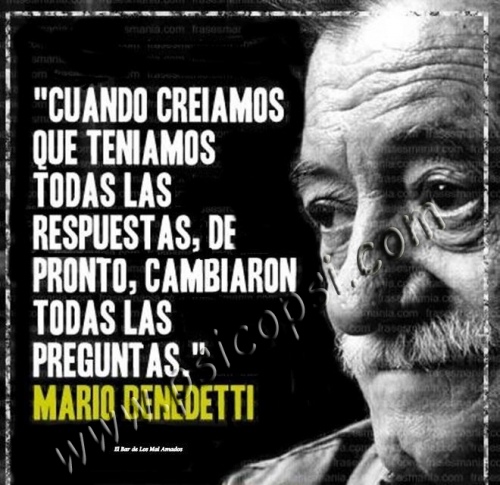 Frases Psy: respuestas (M. Benedetti)