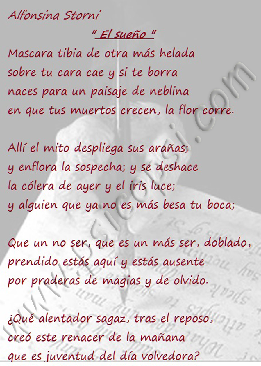Poemas Psy: El Sueño (A. Storni)